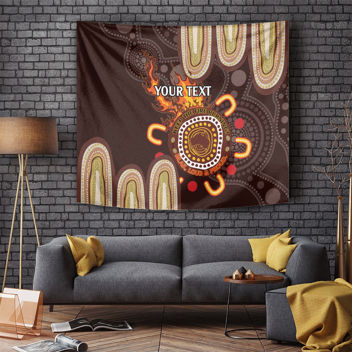 Personalised NAIDOC Week 2024 Tapestry Aussie Map With Aboriginal - Vibe Hoodie Shop