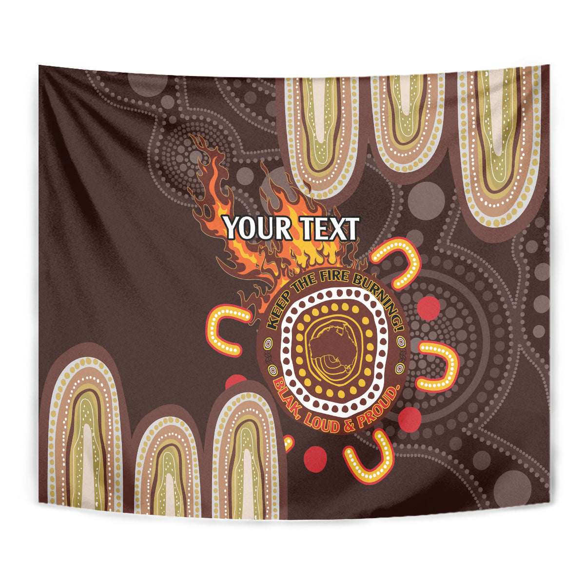 Personalised NAIDOC Week 2024 Tapestry Aussie Map With Aboriginal - Vibe Hoodie Shop