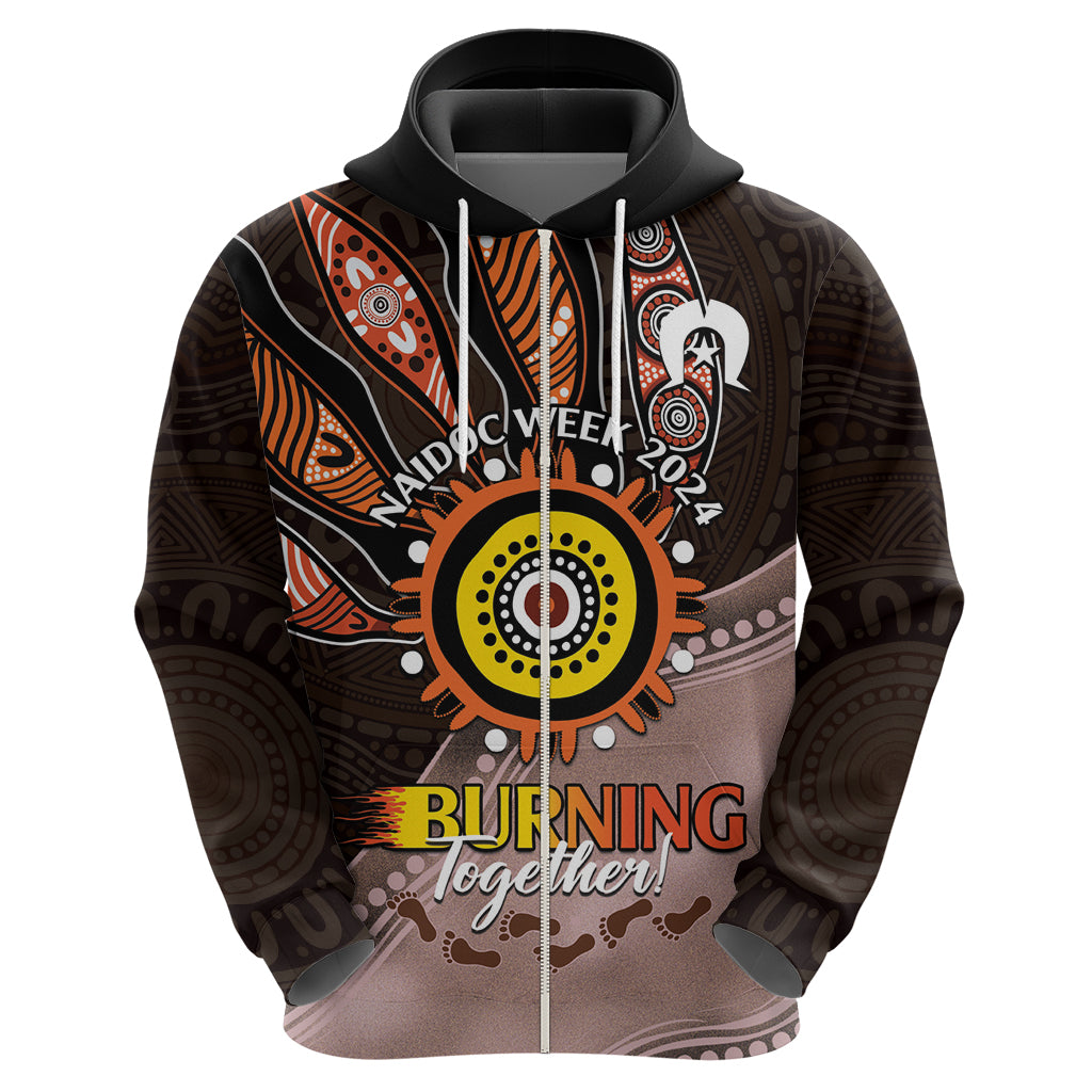 Fire Burning Together NAIDOC 2024 Hoodie Indigenous Art - Vibe Hoodie Shop