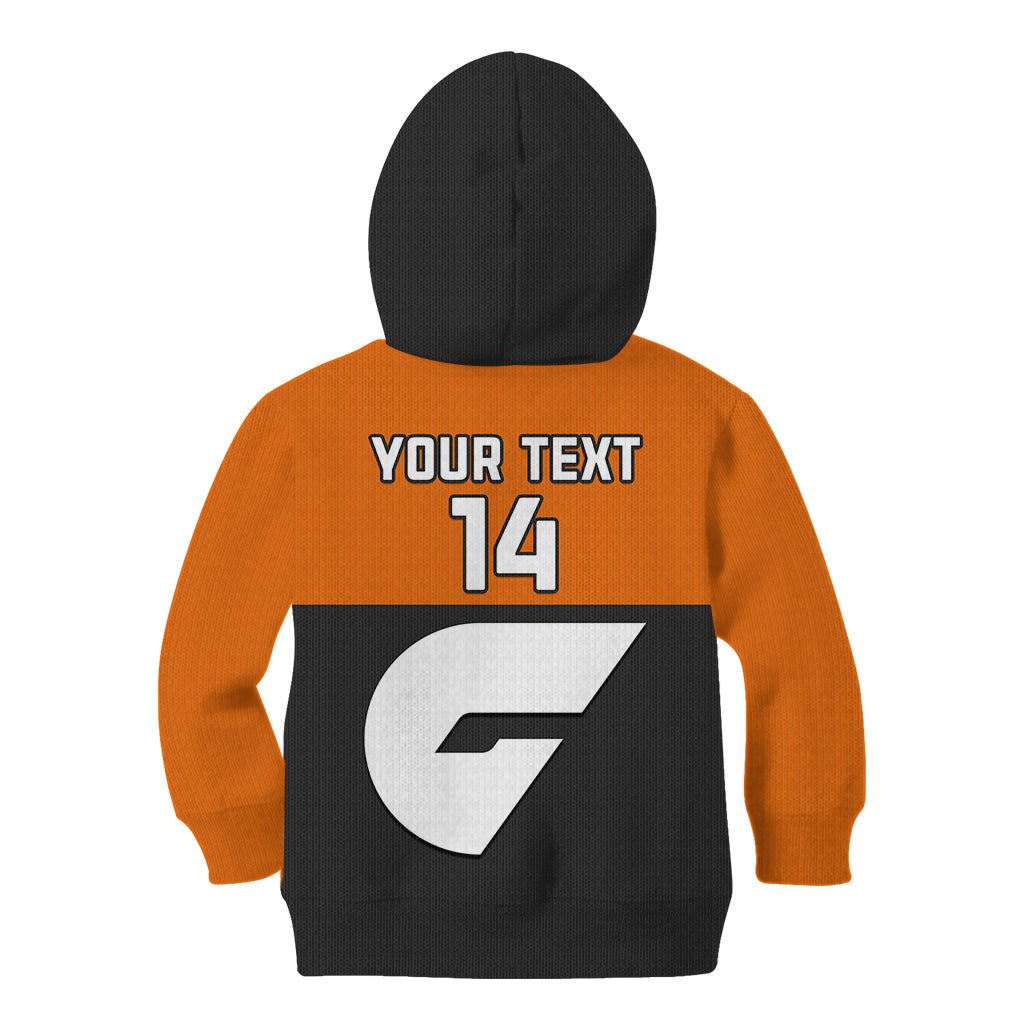 Personalised GWS Giants Football 2023 Kid Hoodie Sporty Style - Vibe Hoodie Shop