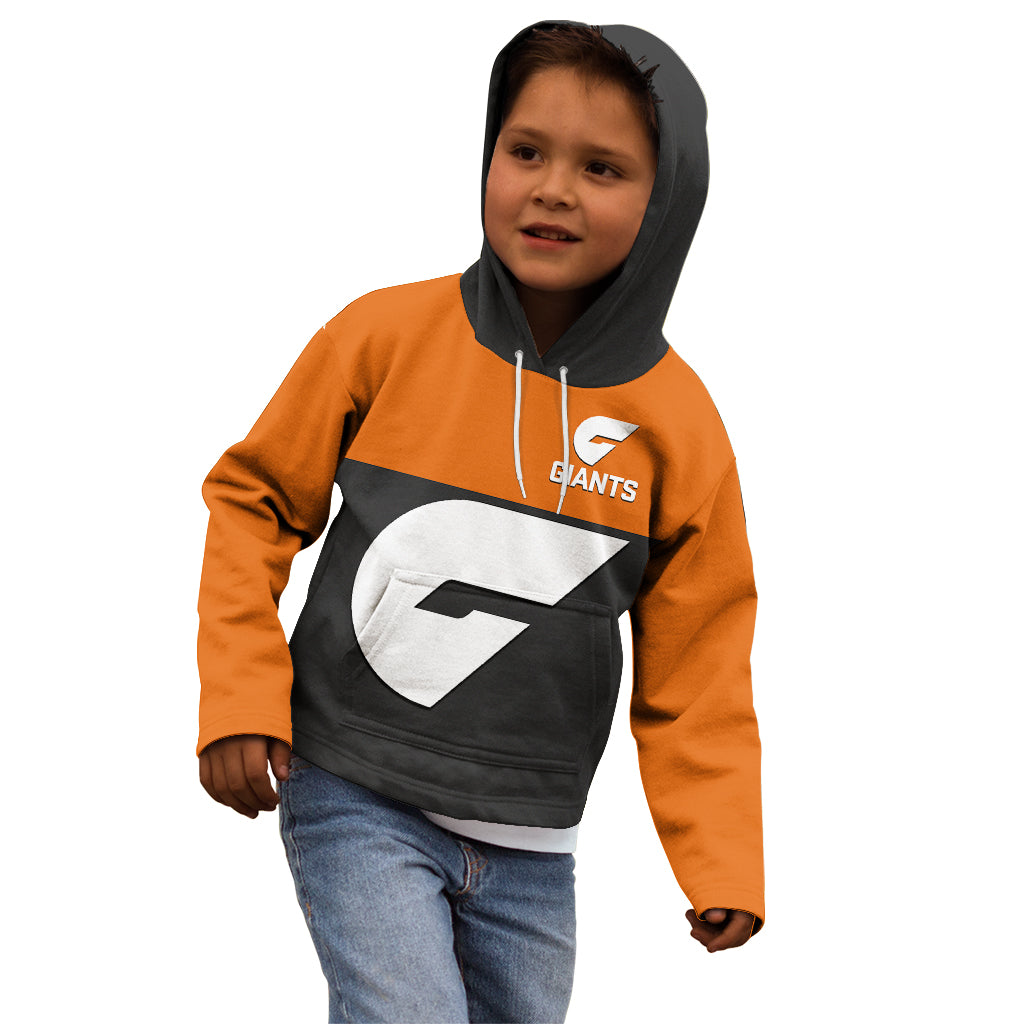 Personalised GWS Giants Football 2023 Kid Hoodie Sporty Style - Vibe Hoodie Shop