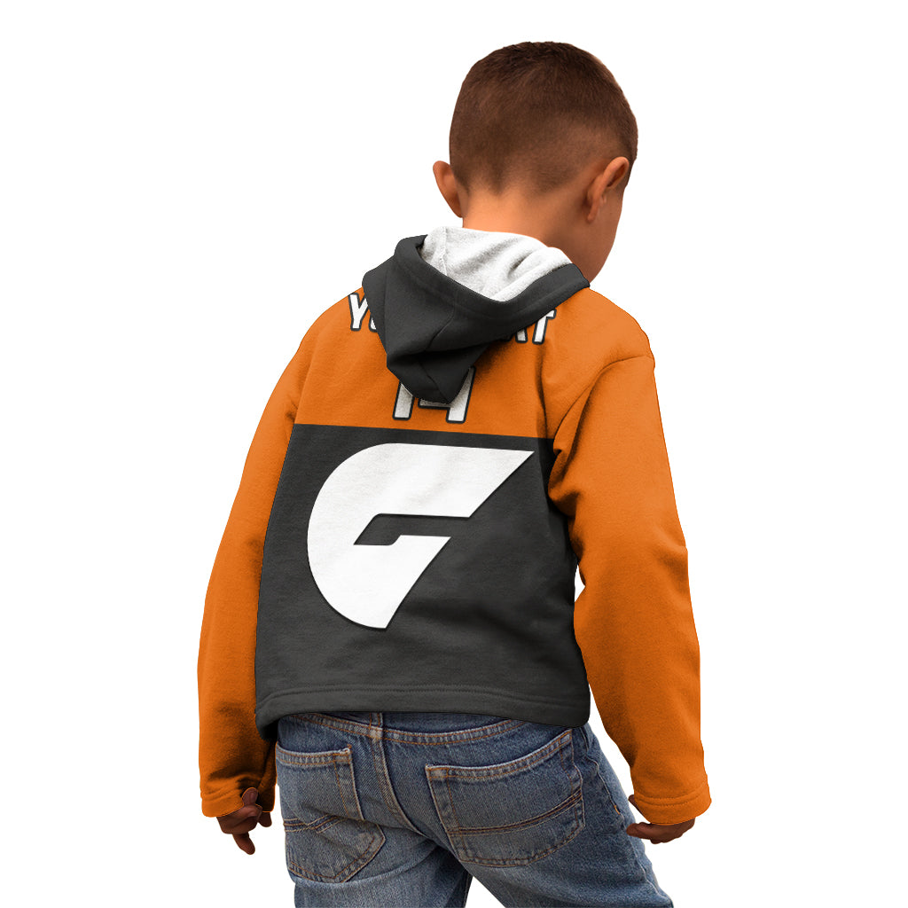 Personalised GWS Giants Football 2023 Kid Hoodie Sporty Style - Vibe Hoodie Shop