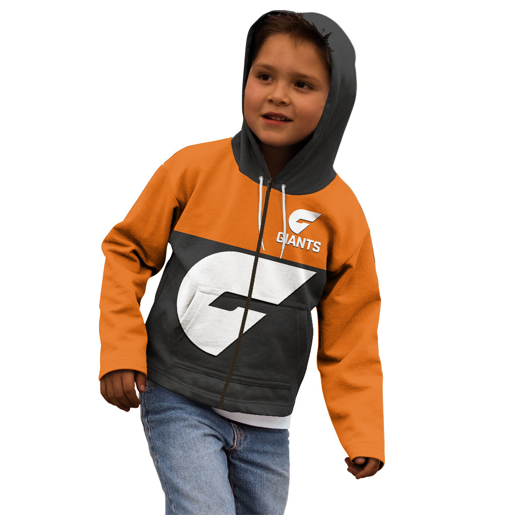 Personalised GWS Giants Football 2023 Kid Hoodie Sporty Style - Vibe Hoodie Shop