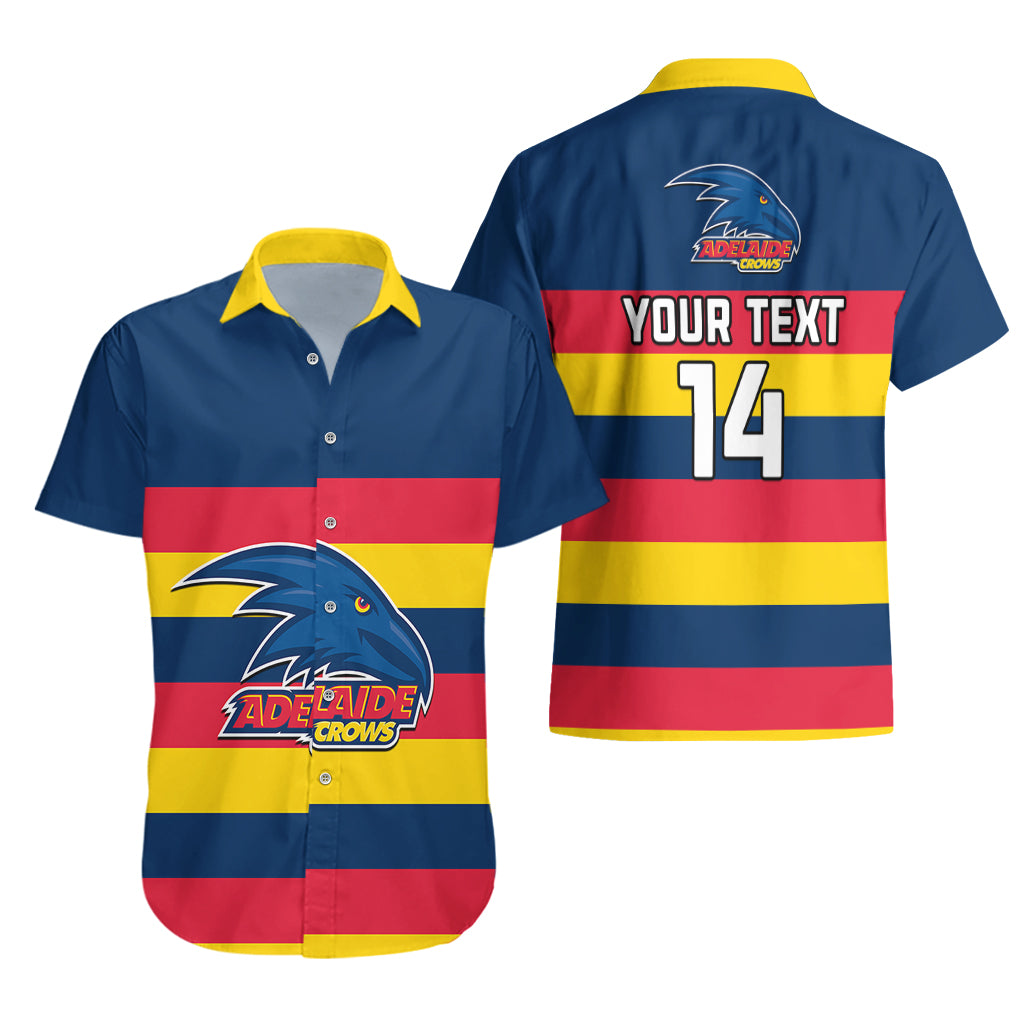 Personalised Adelaide Football 2023 Hawaiian Shirt Go Crows Sporty Style - Vibe Hoodie Shop