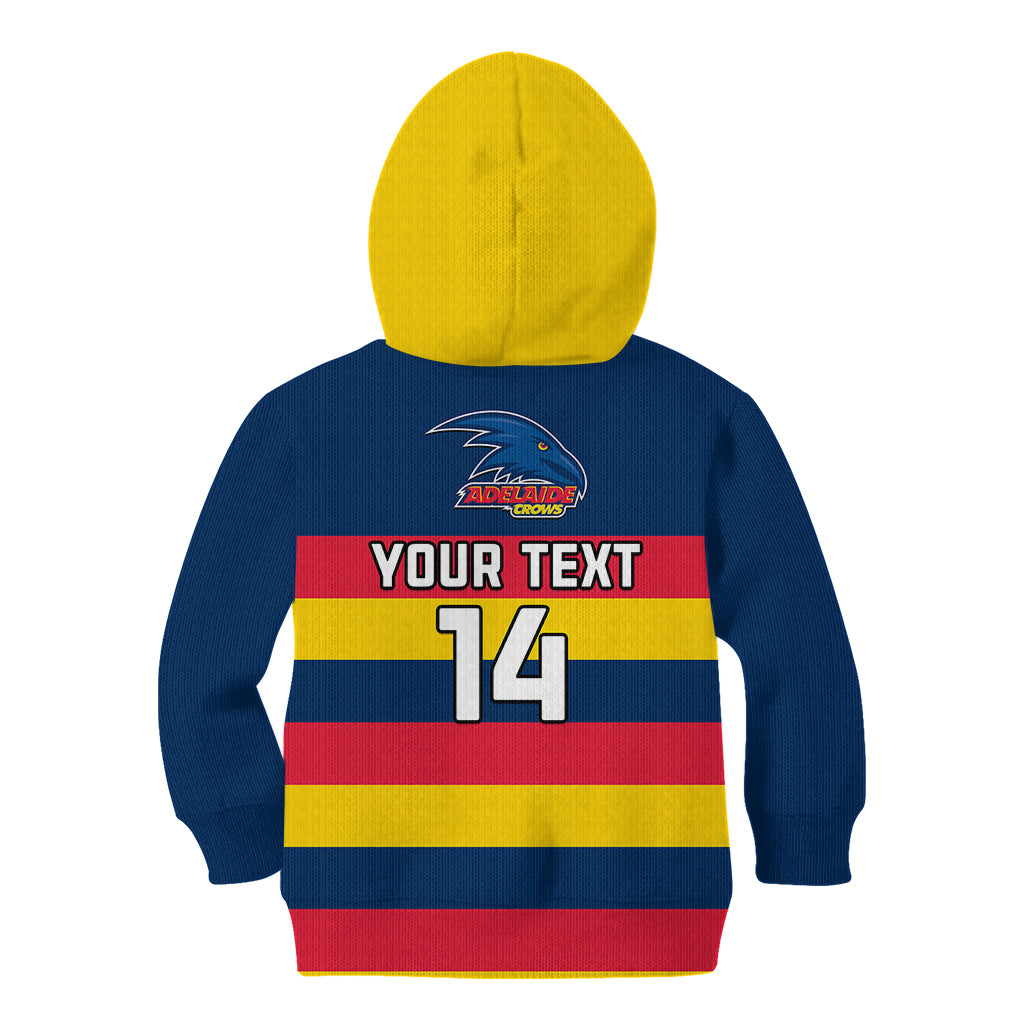 Personalised Adelaide Football 2023 Kid Hoodie Go Crows Sporty Style - Vibe Hoodie Shop