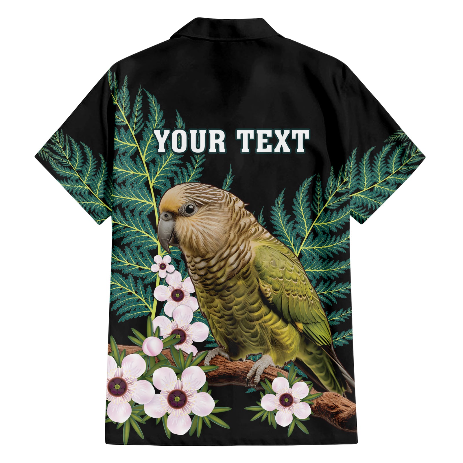 Personalised New Zealand Kakapo Hawaiian Shirt Aotearoa Fern With Manuka - Vibe Hoodie Shop