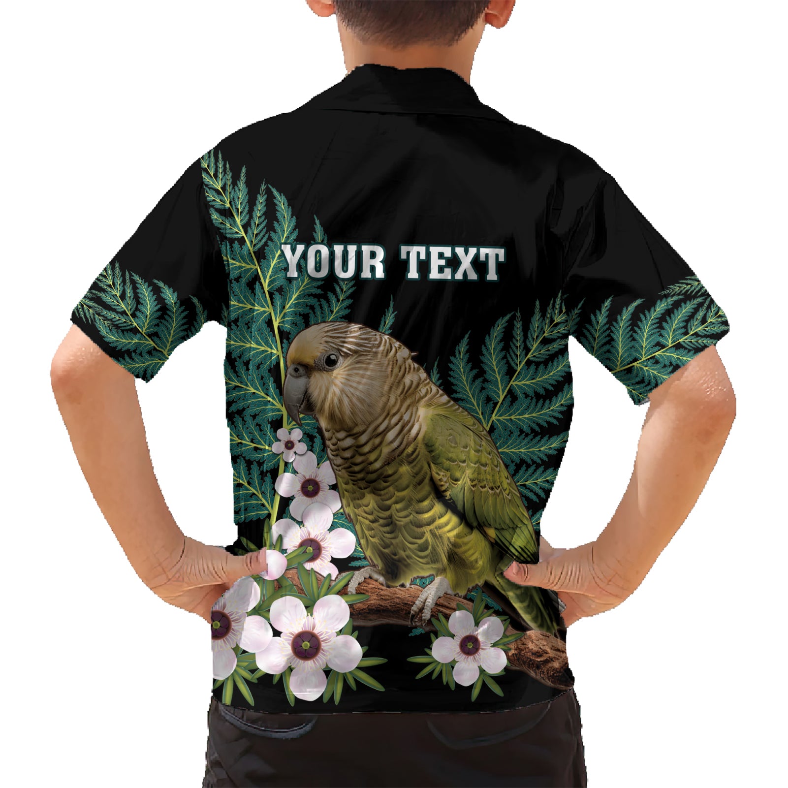 Personalised New Zealand Kakapo Hawaiian Shirt Aotearoa Fern With Manuka - Vibe Hoodie Shop