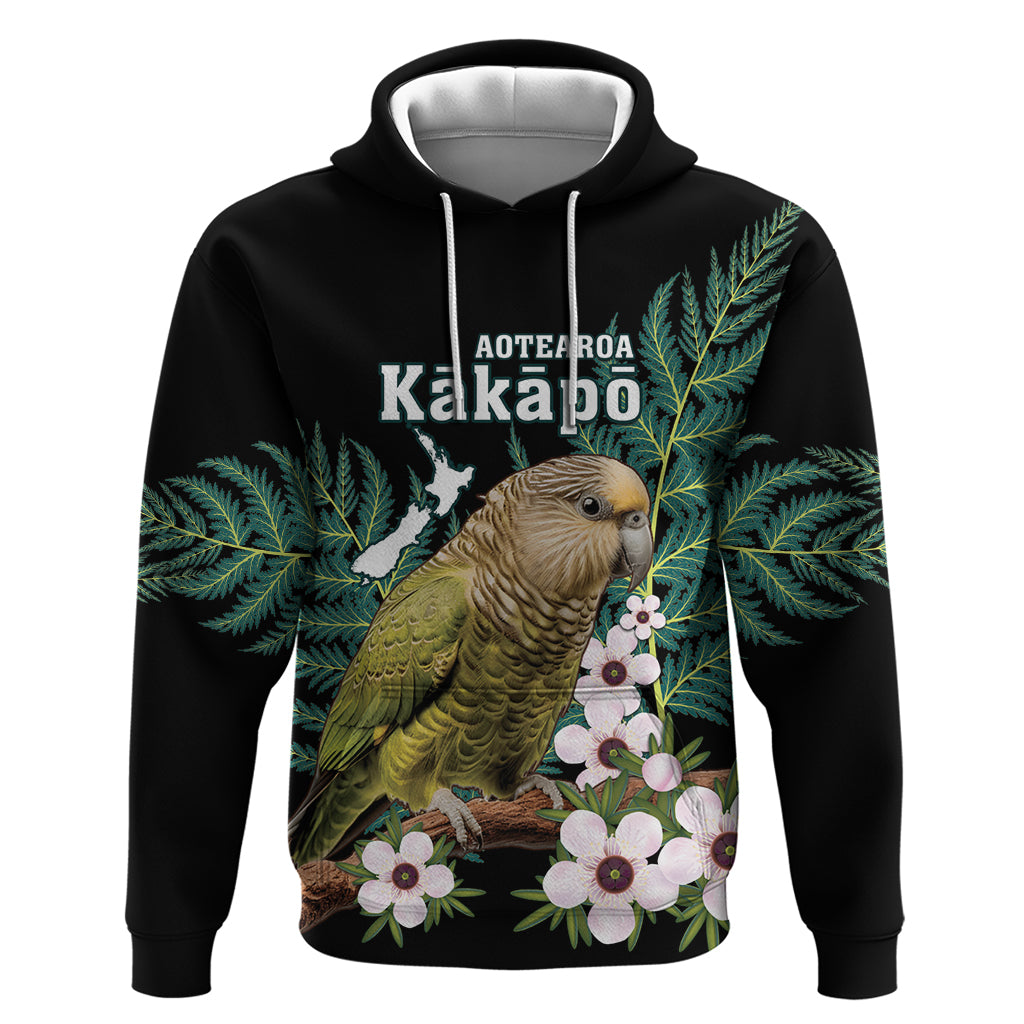 Personalised New Zealand Kakapo Hoodie Aotearoa Fern With Manuka - Vibe Hoodie Shop