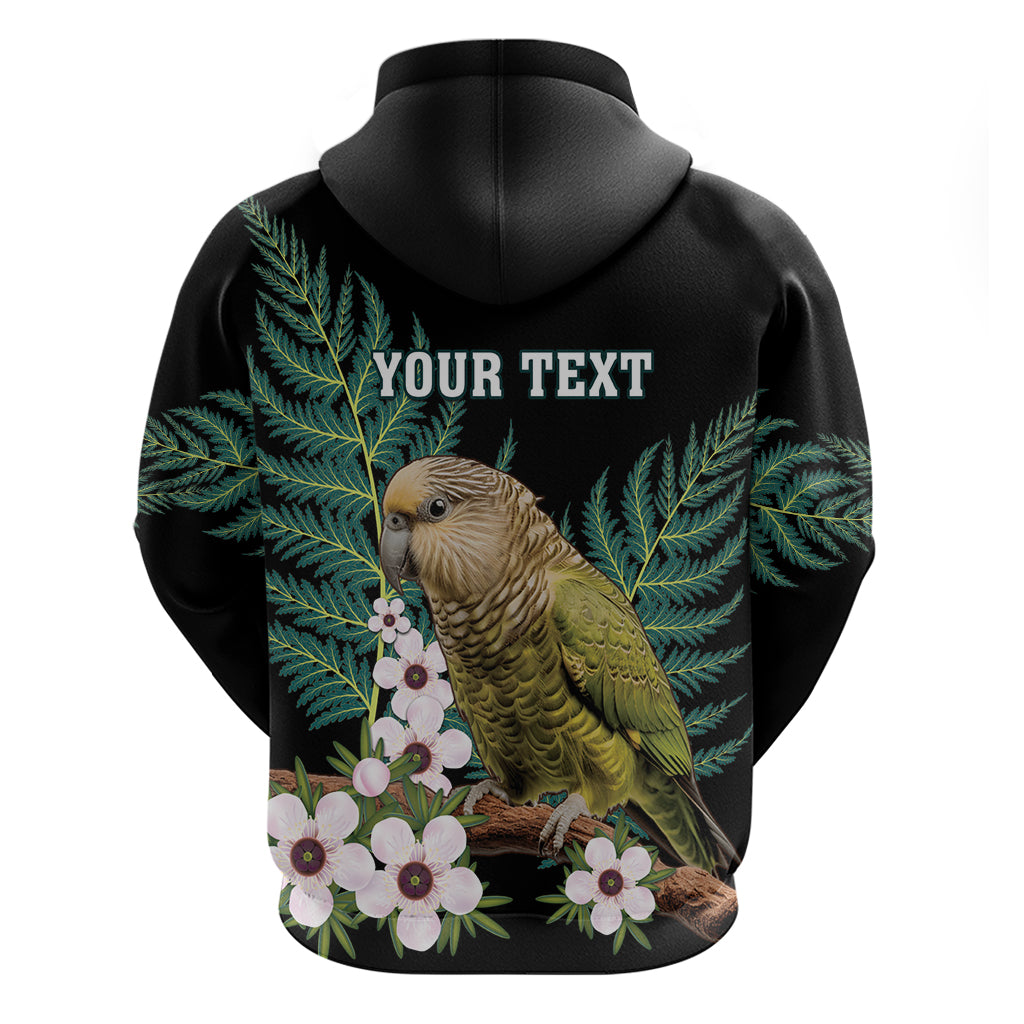 Personalised New Zealand Kakapo Hoodie Aotearoa Fern With Manuka - Vibe Hoodie Shop