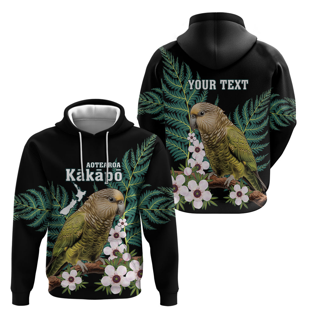 Personalised New Zealand Kakapo Hoodie Aotearoa Fern With Manuka - Vibe Hoodie Shop