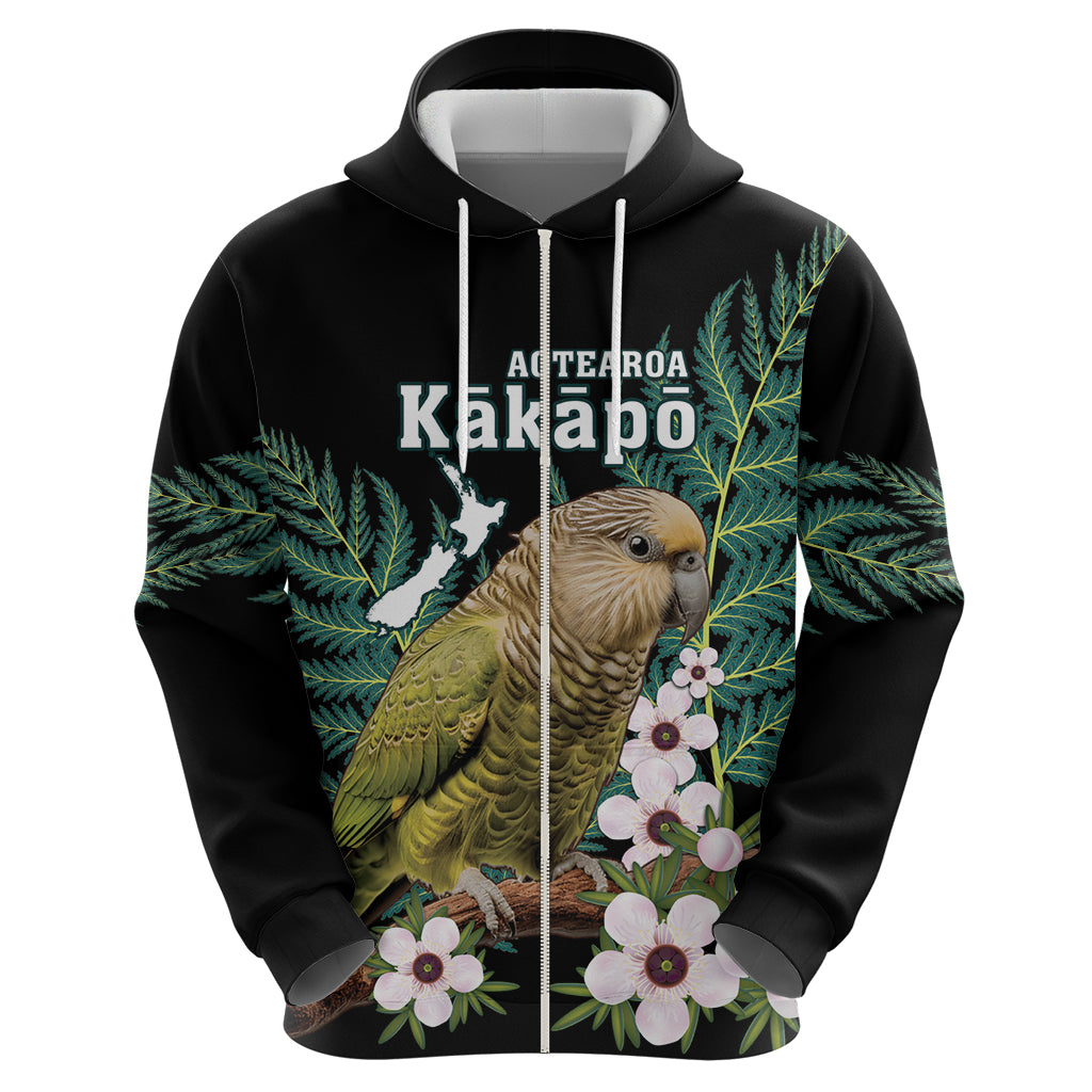 Personalised New Zealand Kakapo Hoodie Aotearoa Fern With Manuka - Vibe Hoodie Shop