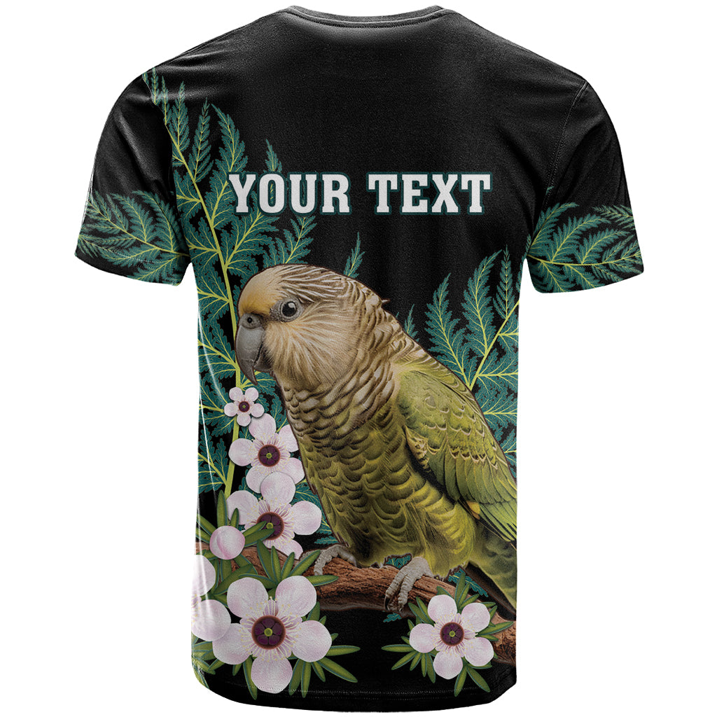 Personalised New Zealand Kakapo T Shirt Aotearoa Fern With Manuka - Vibe Hoodie Shop