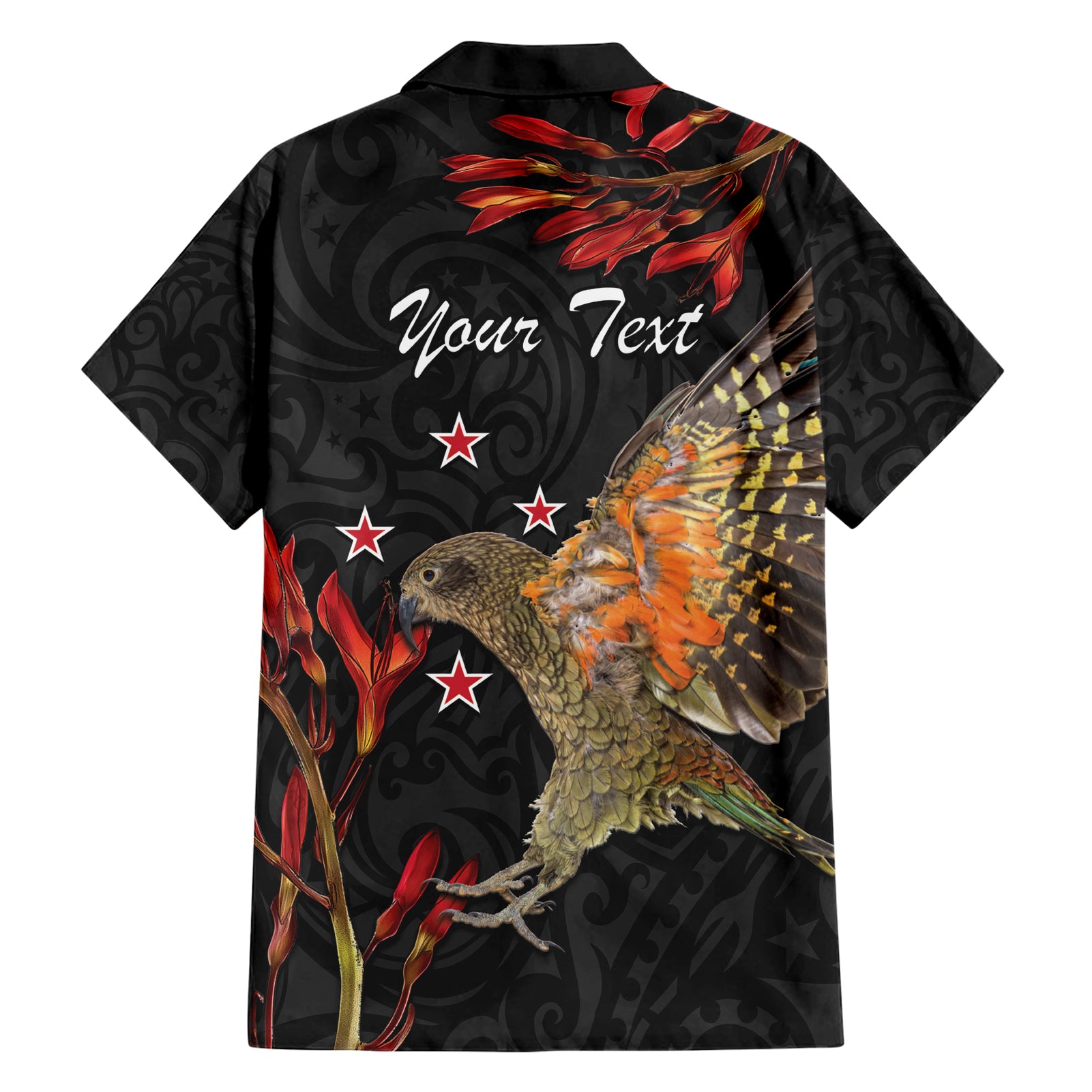 Personalised New Zealand Kea Hawaiian Shirt Nestor Notabilis With Harakeke Maori Pattern - Vibe Hoodie Shop