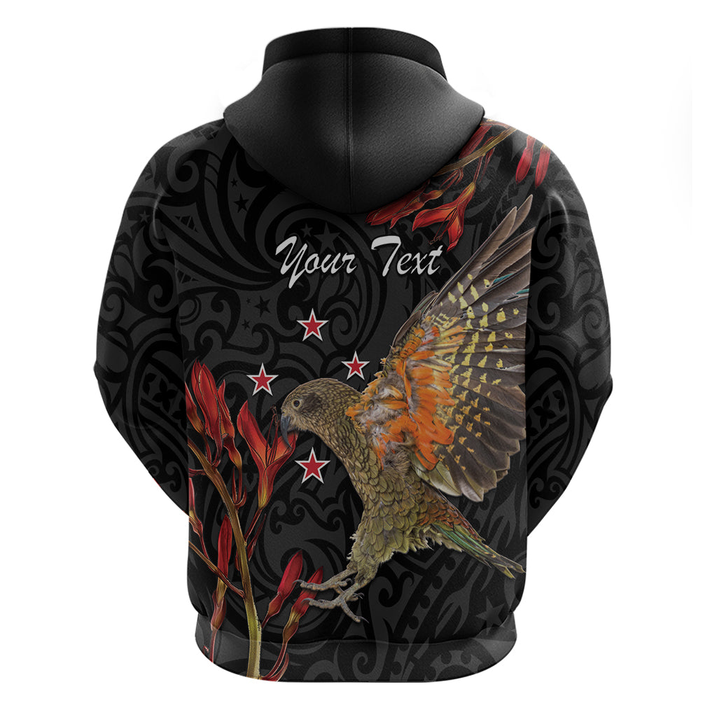 Personalised New Zealand Kea Hoodie Nestor Notabilis With Harakeke Maori Pattern - Vibe Hoodie Shop