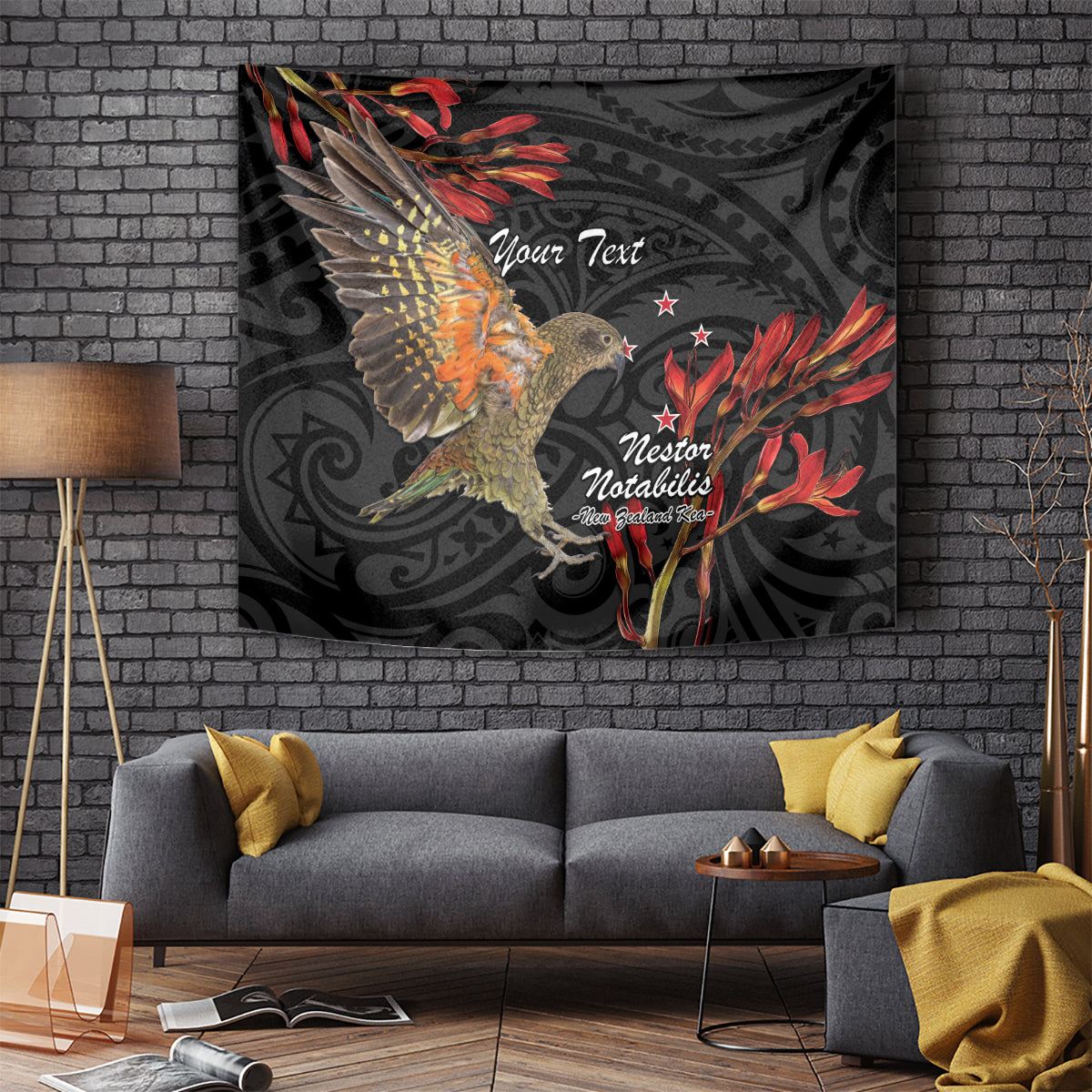 Personalised New Zealand Kea Tapestry Nestor Notabilis With Harakeke Maori Pattern - Vibe Hoodie Shop