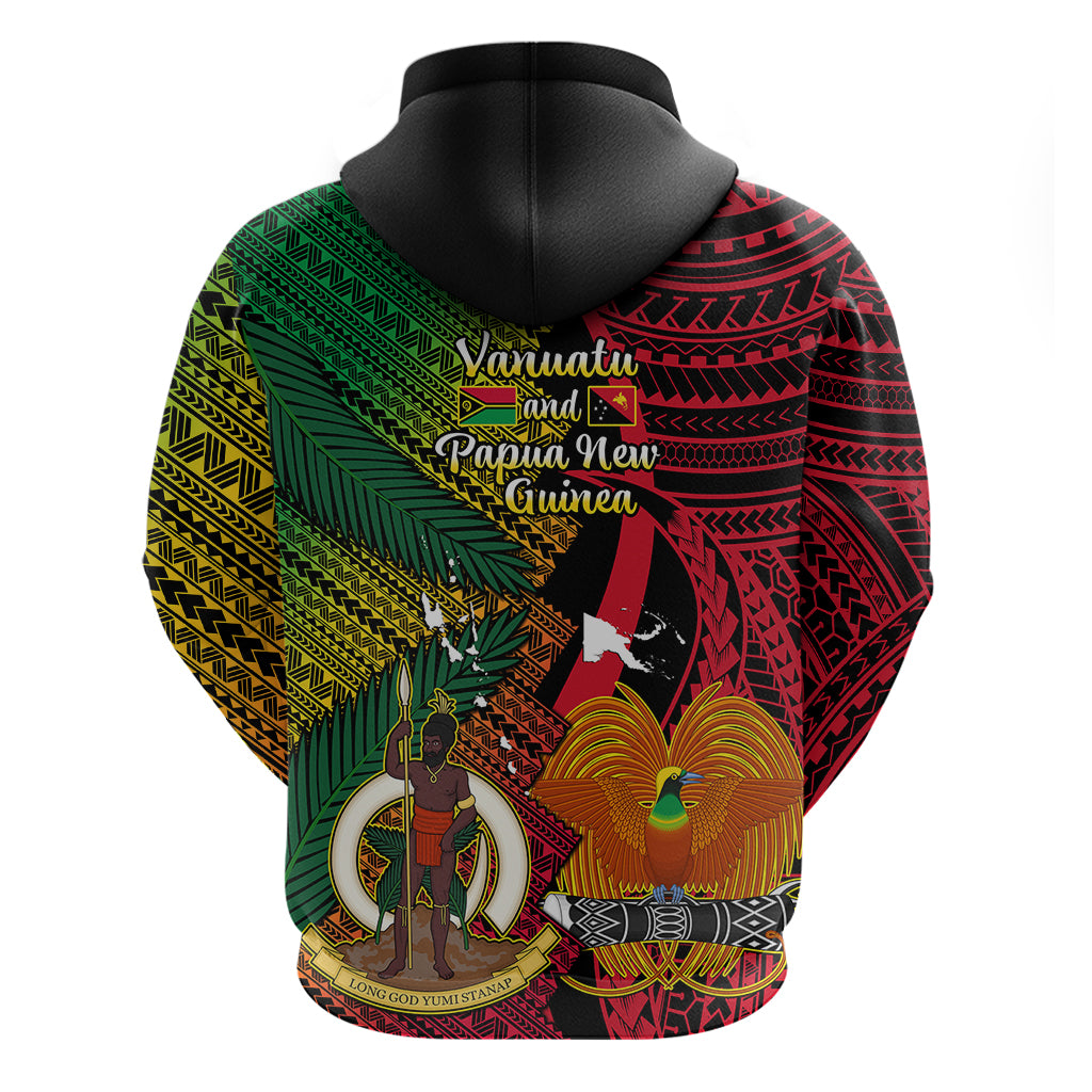 Vanuatu and Papua New Guinea Hoodie Vanuatuan With PNG Polynesian Pattern - Vibe Hoodie Shop