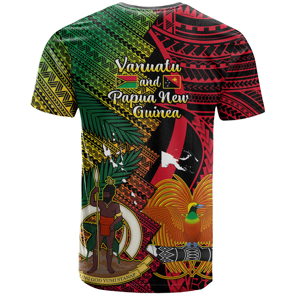 Vanuatu and Papua New Guinea T Shirt Vanuatuan With PNG Polynesian Pattern - Vibe Hoodie Shop