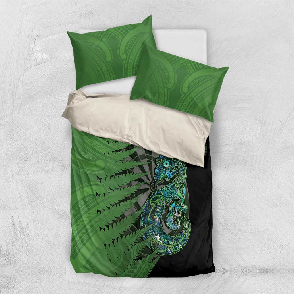 Personalised New Zealand Darts Bedding Set Aotearoa Maori Fern Mix Manaia Tattoo - Vibe Hoodie Shop