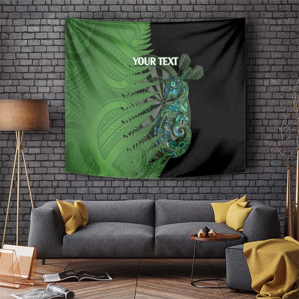 Personalised New Zealand Darts Tapestry Aotearoa Maori Fern Mix Manaia Tattoo - Vibe Hoodie Shop