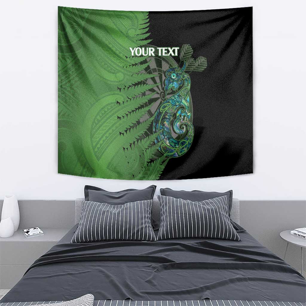 Personalised New Zealand Darts Tapestry Aotearoa Maori Fern Mix Manaia Tattoo - Vibe Hoodie Shop