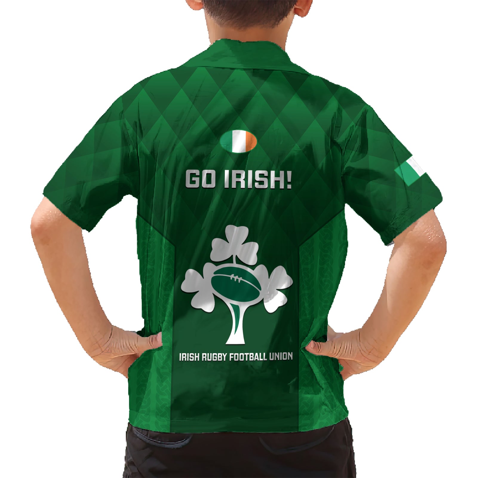 Ireland Rugby Hawaiian Shirt 2023 Go Shamrock World Cup Irish Celtic Pattern - Vibe Hoodie Shop