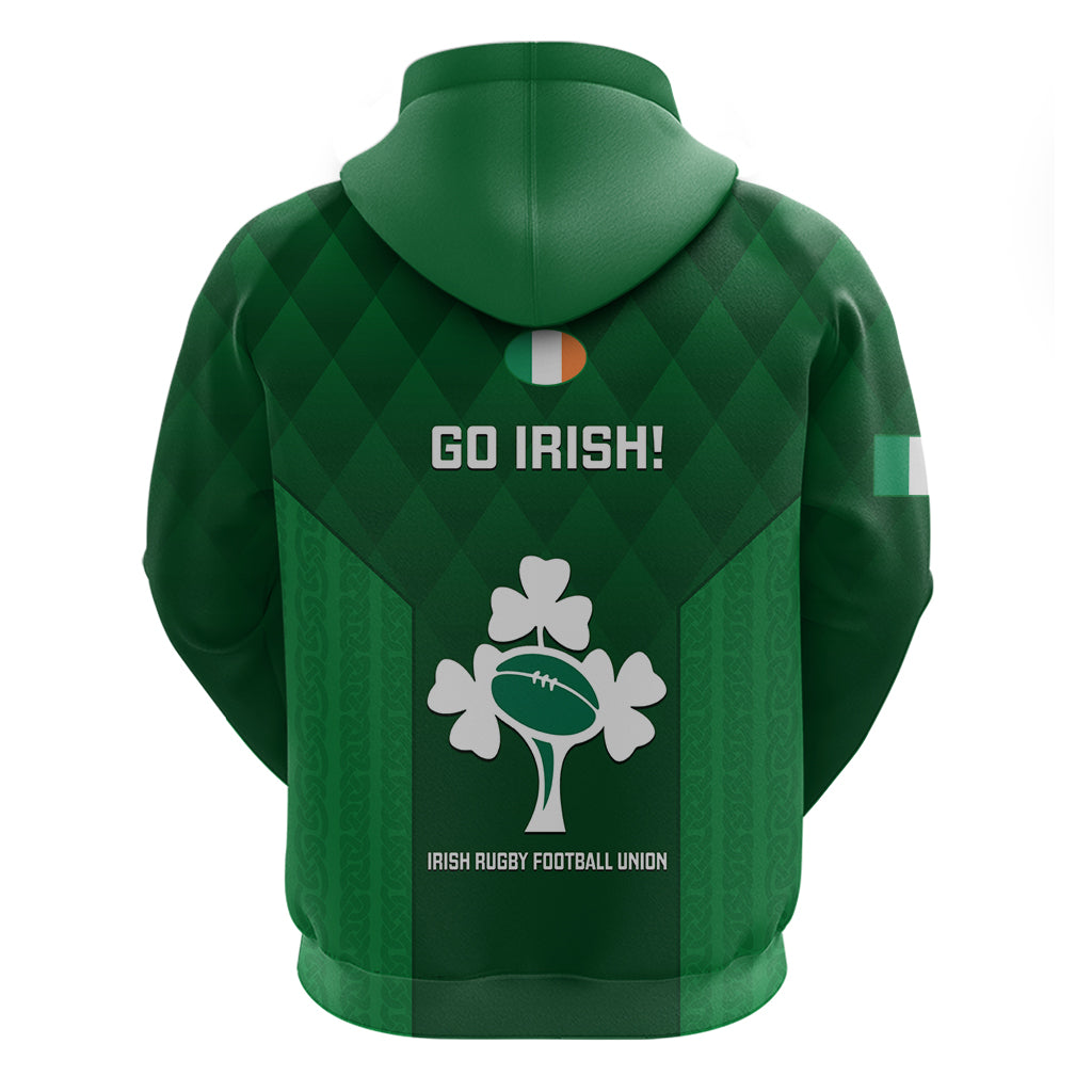Ireland Rugby Hoodie 2023 Go Shamrock World Cup Irish Celtic Pattern - Vibe Hoodie Shop