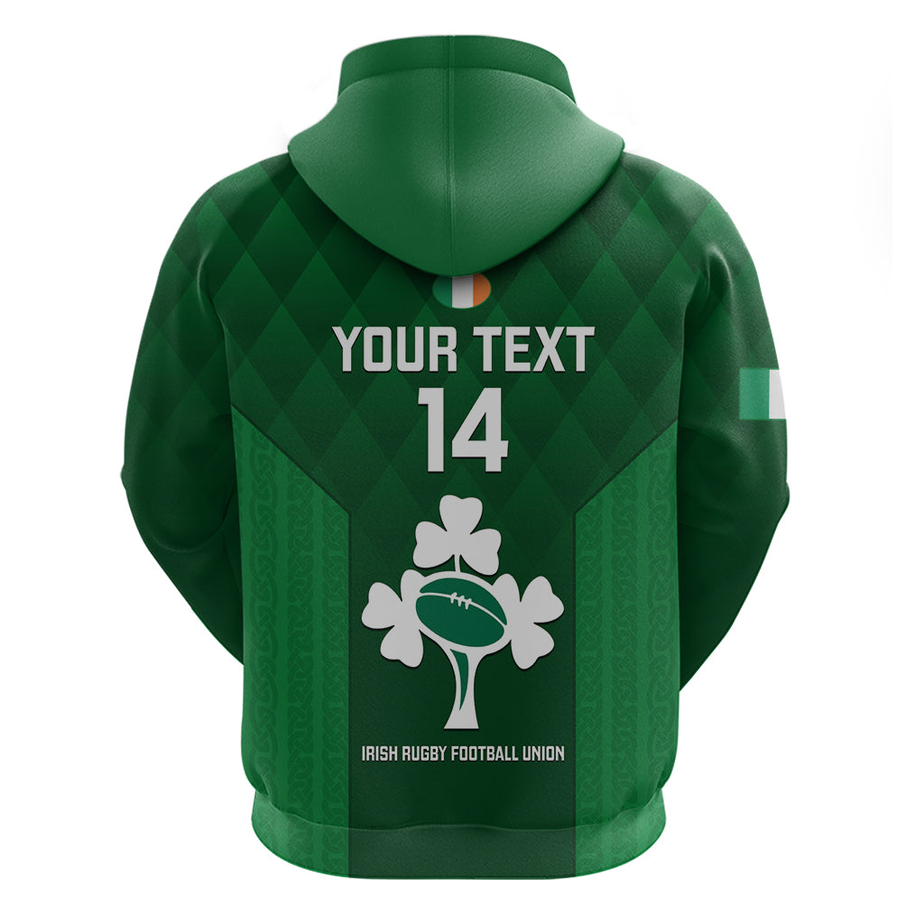 Custom Ireland Rugby Hoodie 2023 Go Shamrock World Cup Irish Celtic Pattern - Vibe Hoodie Shop