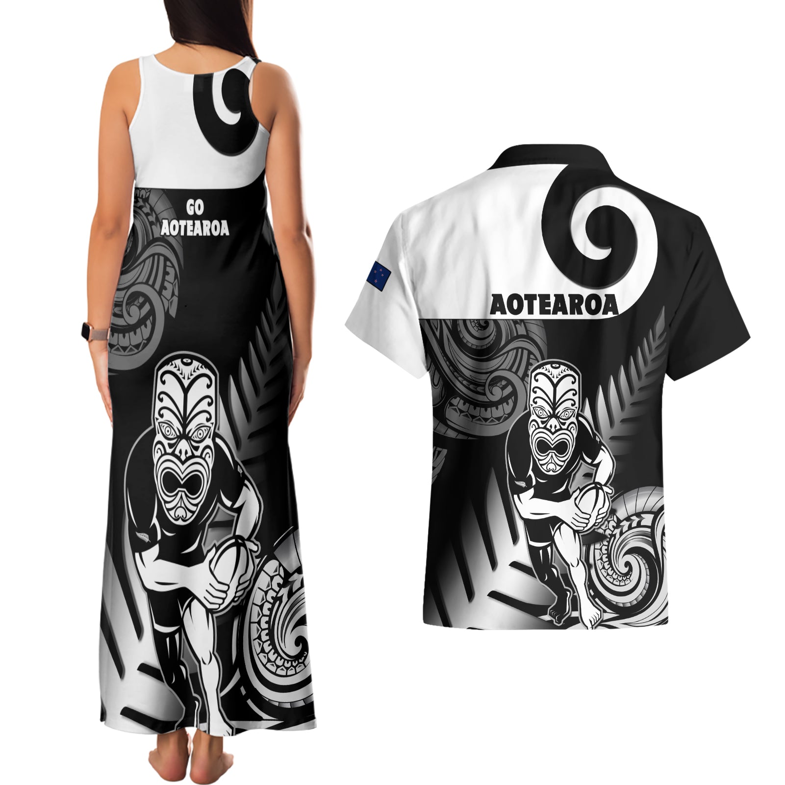 new-zealand-silver-fern-rugby-couples-matching-tank-maxi-dress-and-hawaiian-shirt-go-champions-nz-all-black-maori-koru