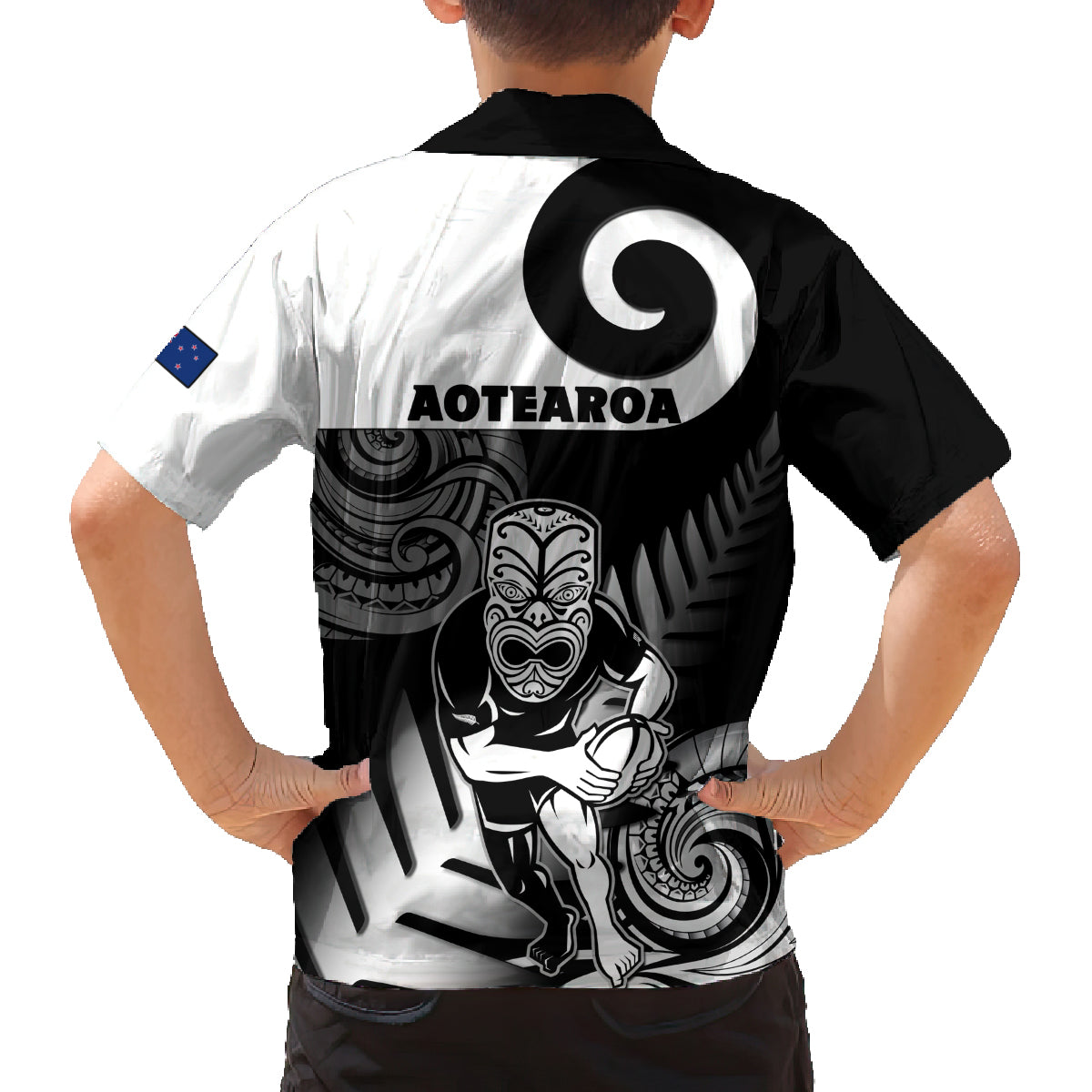 new-zealand-silver-fern-rugby-family-matching-puletasi-dress-and-hawaiian-shirt-go-champions-nz-all-black-maori-koru