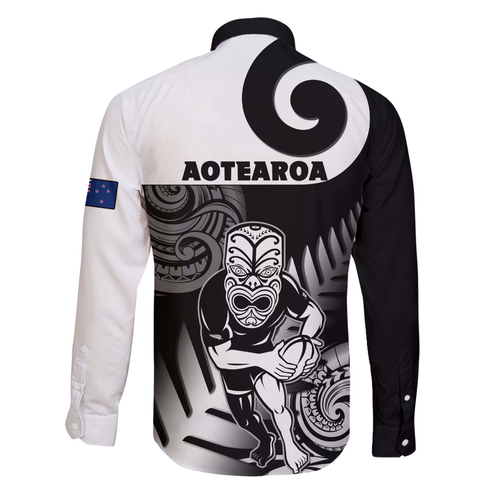 new-zealand-silver-fern-rugby-family-matching-short-sleeve-bodycon-dress-and-hawaiian-shirt-go-champions-nz-all-black-maori-koru