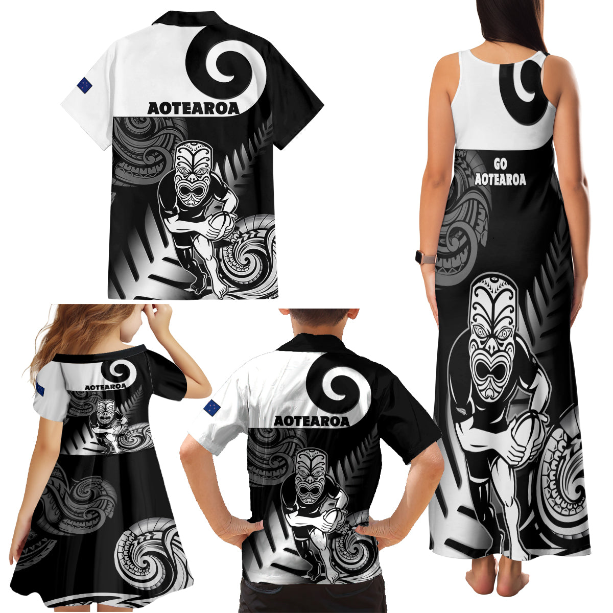 new-zealand-silver-fern-rugby-family-matching-tank-maxi-dress-and-hawaiian-shirt-go-champions-nz-all-black-maori-koru