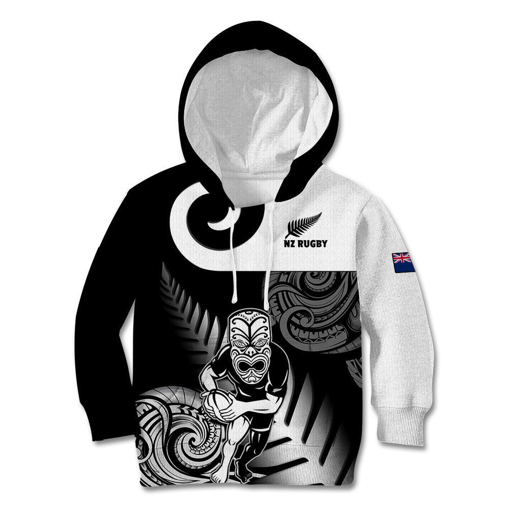 New Zealand Silver Fern Rugby Kid Hoodie Go Champions NZ All Black Maori Koru - Vibe Hoodie Shop