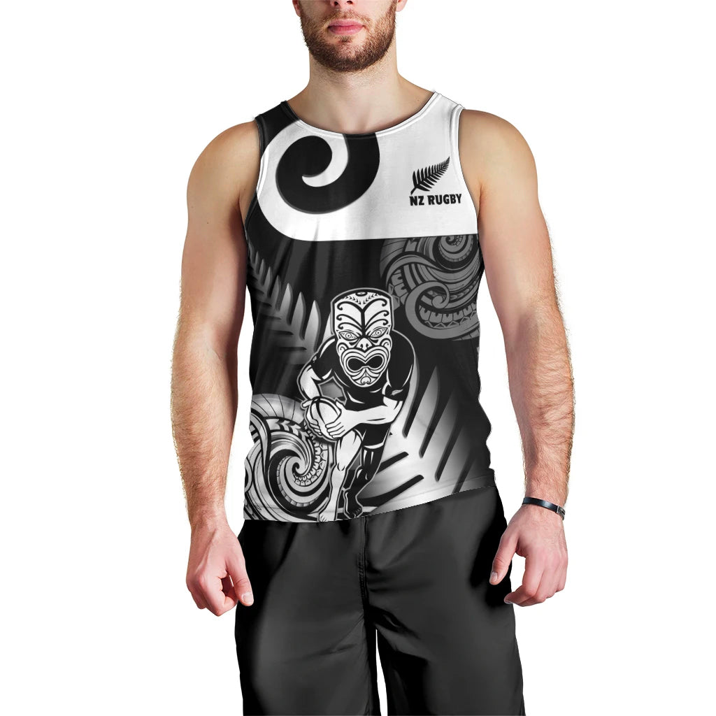 New Zealand Silver Fern Rugby Men Tank Top Go Champions NZ All Black Maori Koru - Vibe Hoodie Shop