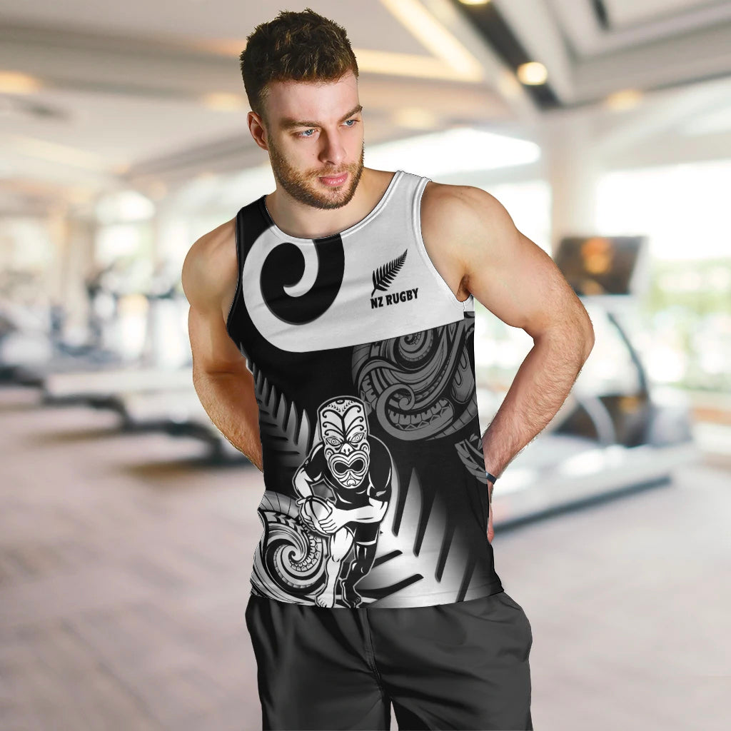New Zealand Silver Fern Rugby Men Tank Top Go Champions NZ All Black Maori Koru - Vibe Hoodie Shop