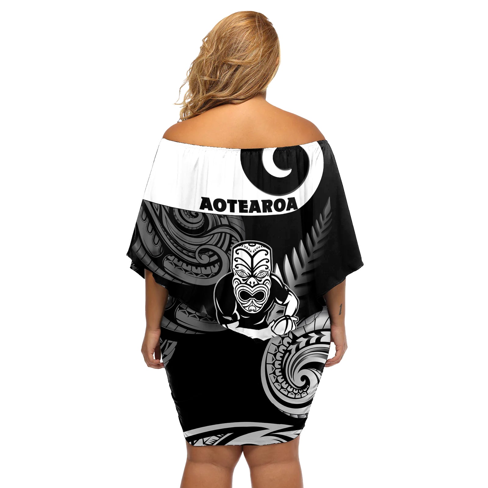 new-zealand-silver-fern-rugby-off-shoulder-short-dress-go-champions-nz-all-black-maori-koru
