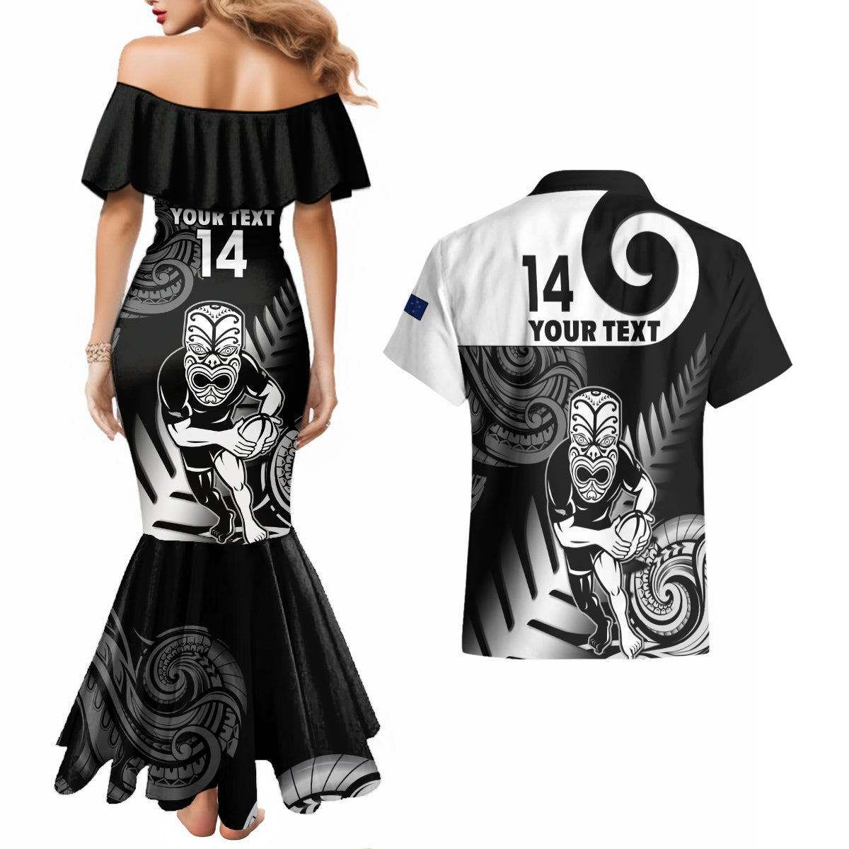 custom-new-zealand-silver-fern-rugby-couples-matching-mermaid-dress-and-hawaiian-shirt-go-champions-nz-all-black-maori-koru