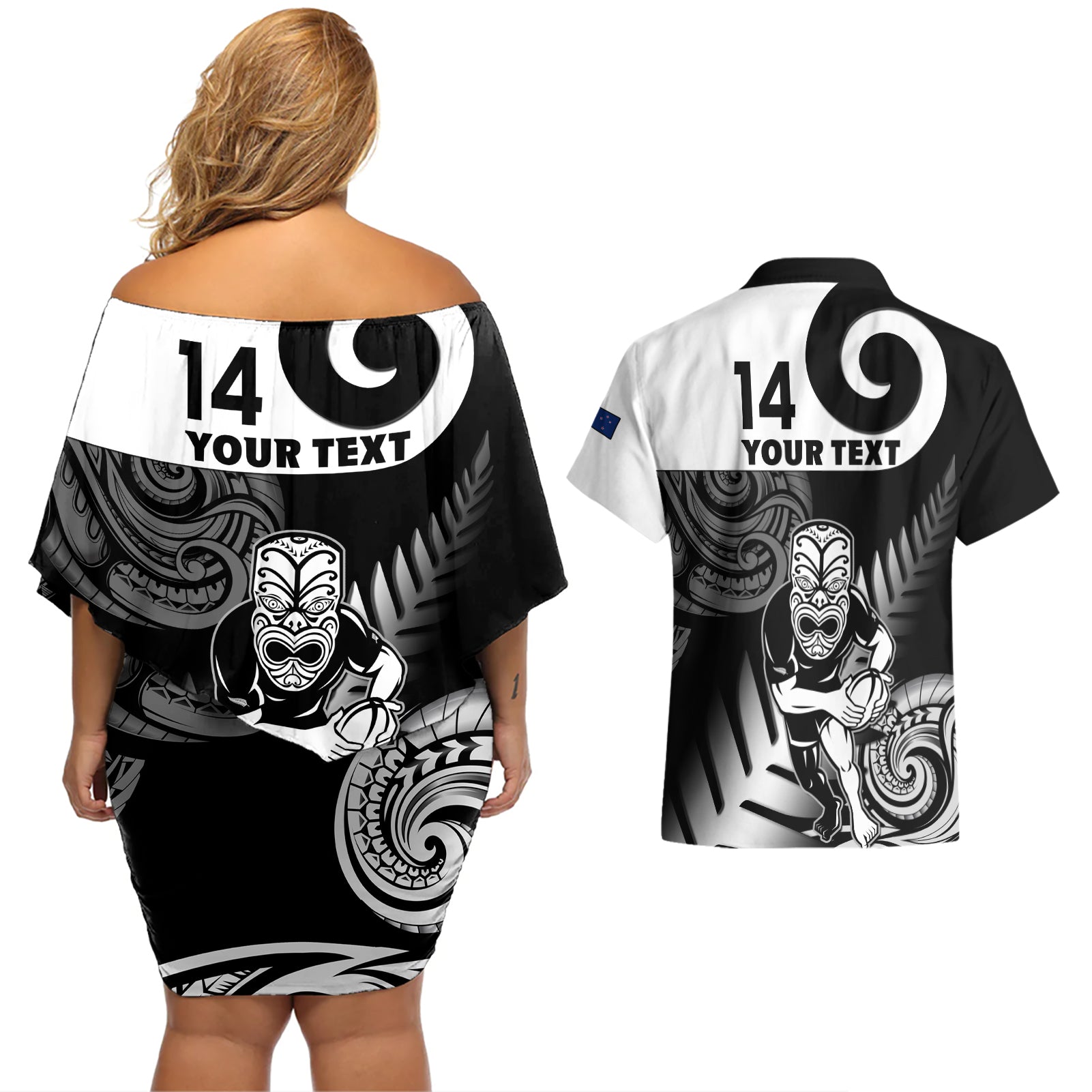 custom-new-zealand-silver-fern-rugby-couples-matching-off-shoulder-short-dress-and-hawaiian-shirt-go-champions-nz-all-black-maori-koru