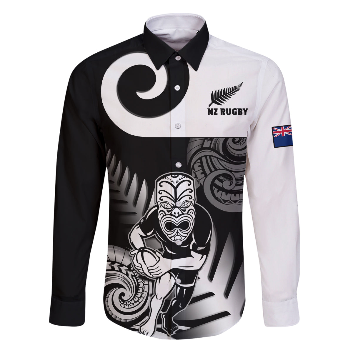 custom-new-zealand-silver-fern-rugby-family-matching-puletasi-dress-and-hawaiian-shirt-go-champions-nz-all-black-maori-koru