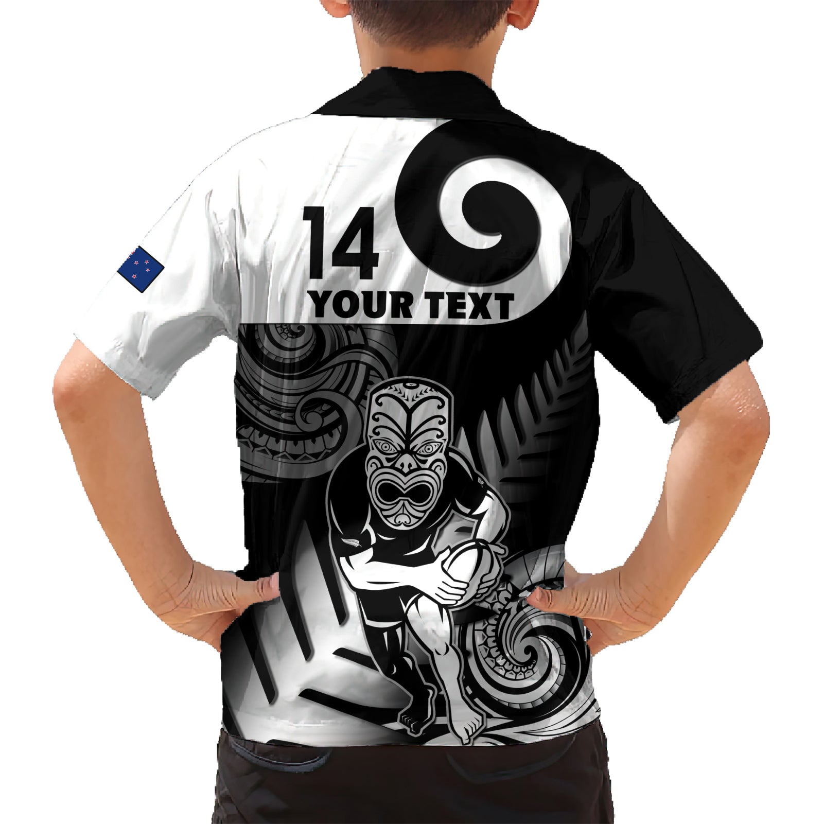 custom-new-zealand-silver-fern-rugby-family-matching-short-sleeve-bodycon-dress-and-hawaiian-shirt-go-champions-nz-all-black-maori-koru