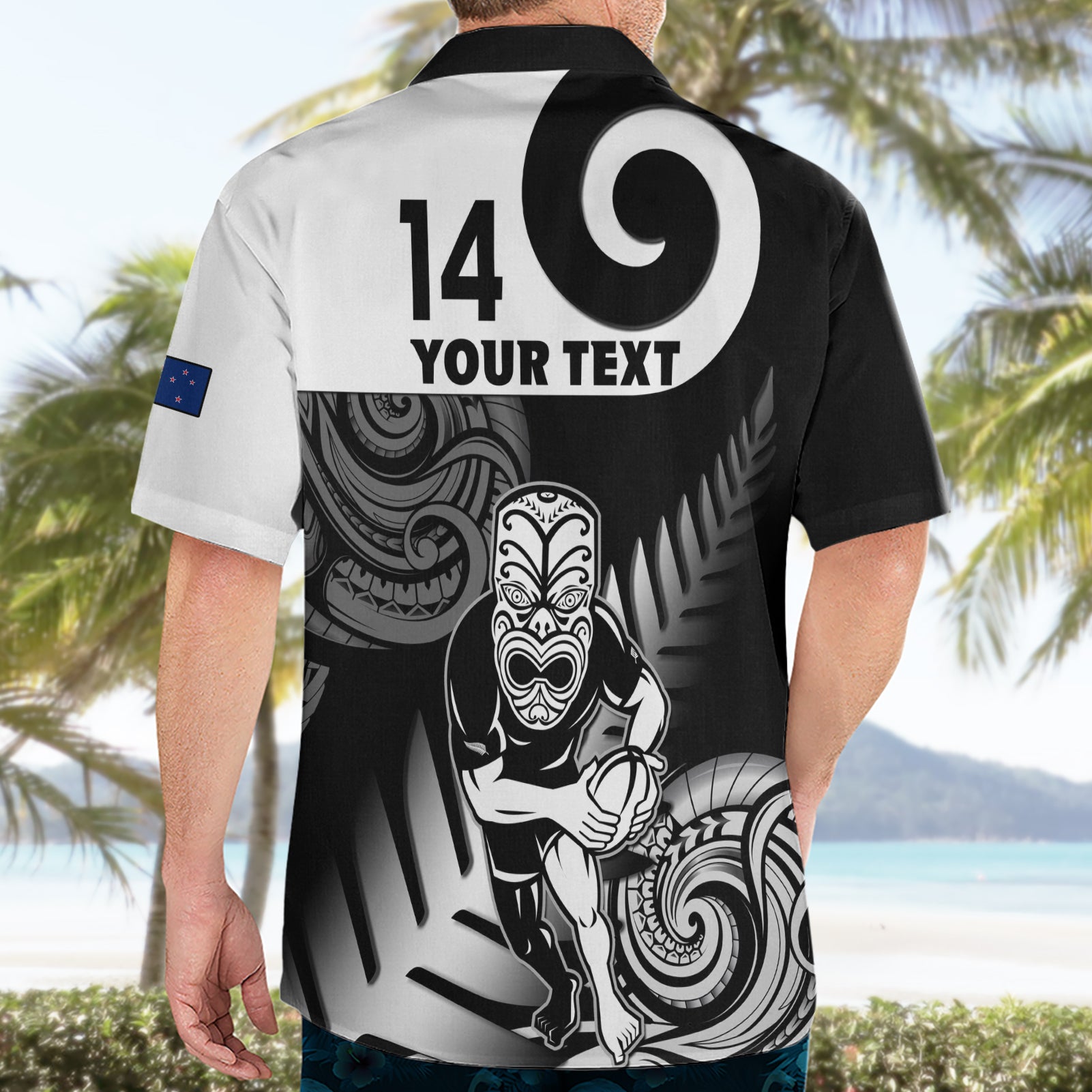 Custom New Zealand Silver Fern Rugby Hawaiian Shirt Go Champions NZ All Black Maori Koru - Vibe Hoodie Shop