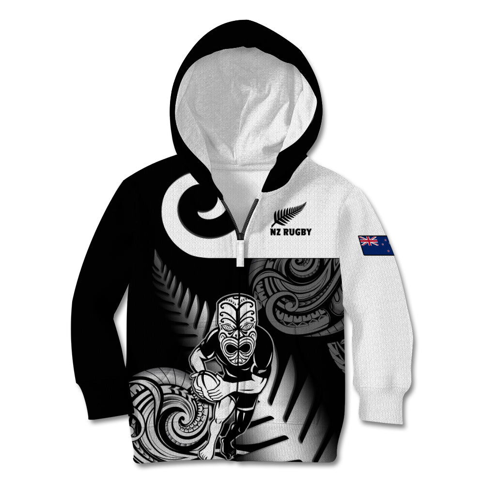 Custom New Zealand Silver Fern Rugby Kid Hoodie Go Champions NZ All Black Maori Koru - Vibe Hoodie Shop