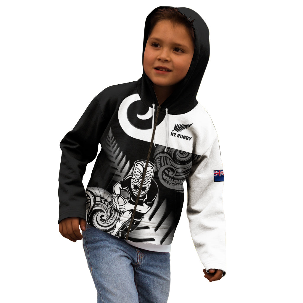 Custom New Zealand Silver Fern Rugby Kid Hoodie Go Champions NZ All Black Maori Koru - Vibe Hoodie Shop