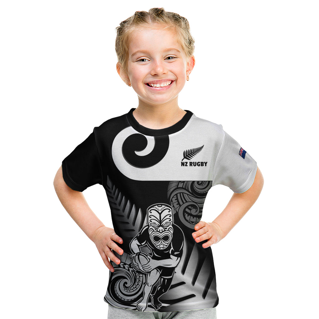 Custom New Zealand Silver Fern Rugby Kid T Shirt Go Champions NZ All Black Maori Koru - Vibe Hoodie Shop