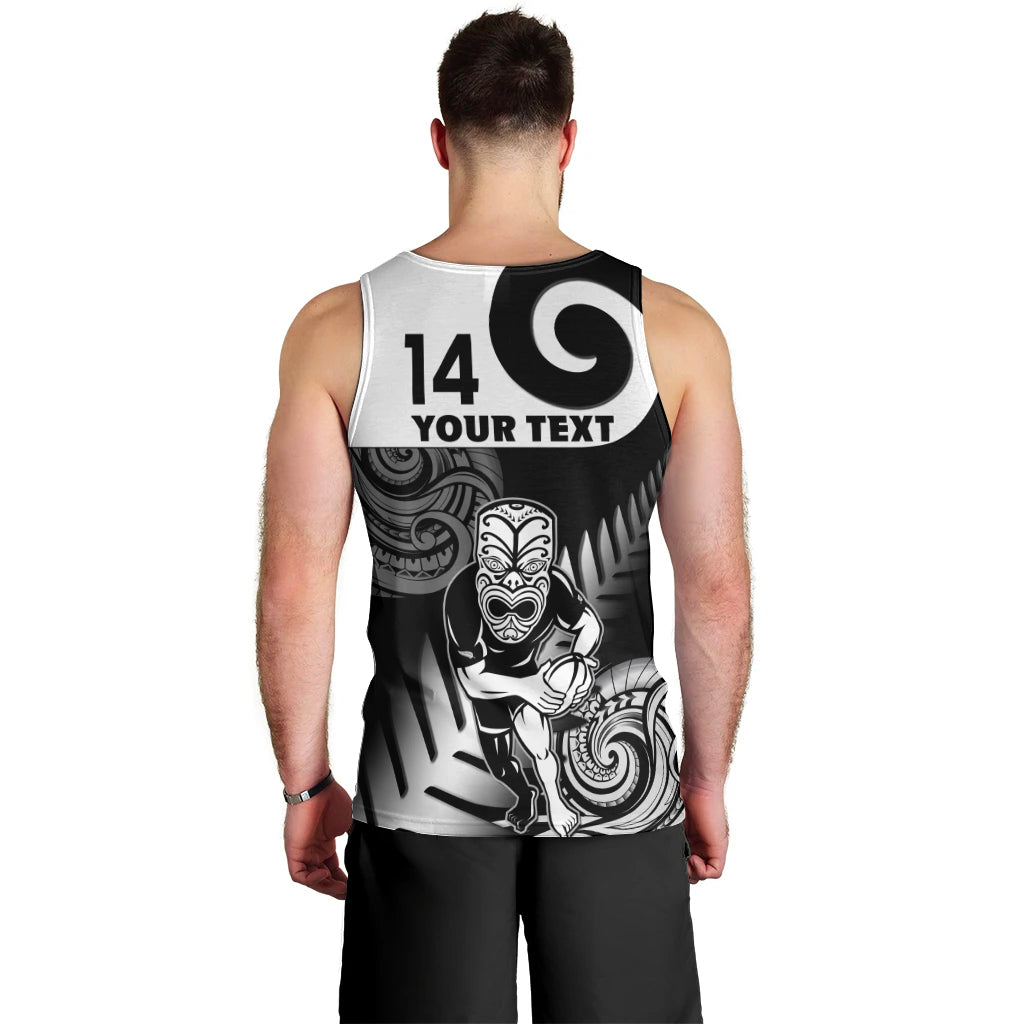 Custom New Zealand Silver Fern Rugby Men Tank Top Go Champions NZ All Black Maori Koru - Vibe Hoodie Shop