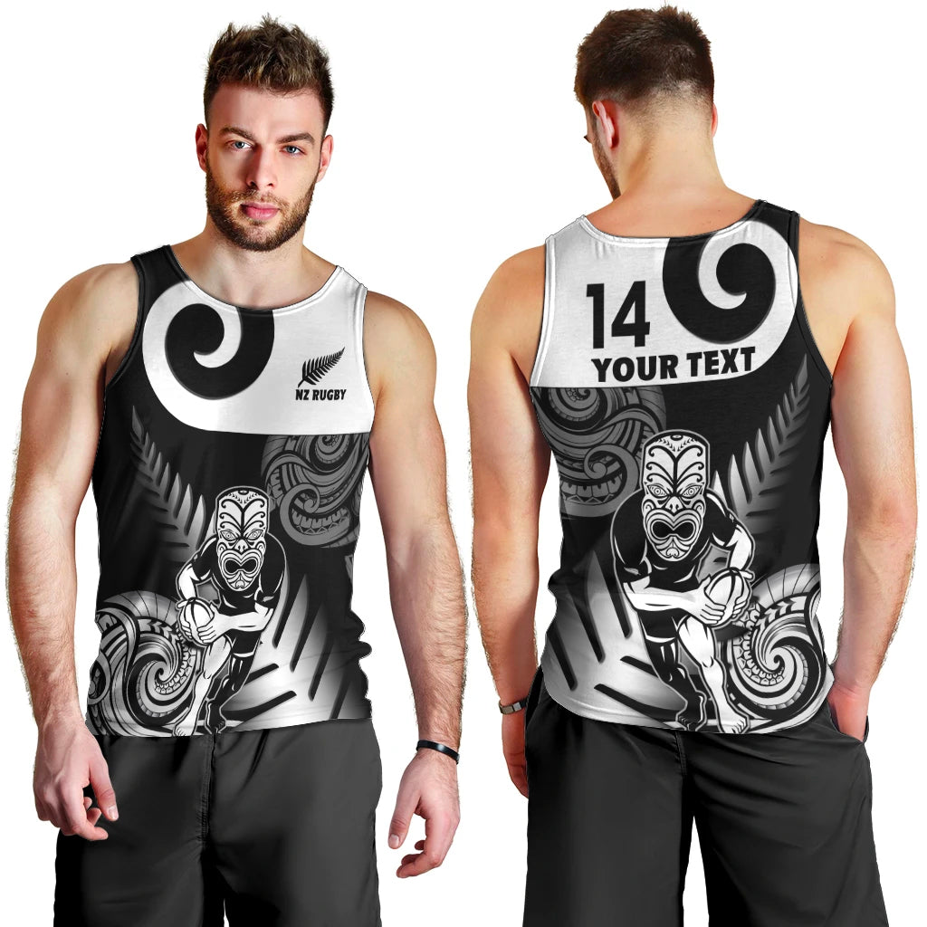 Custom New Zealand Silver Fern Rugby Men Tank Top Go Champions NZ All Black Maori Koru - Vibe Hoodie Shop