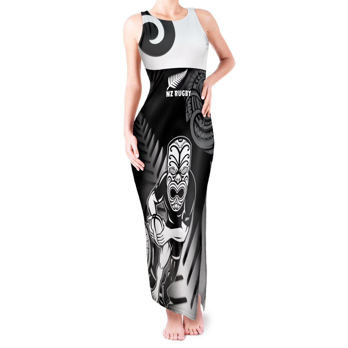 custom-new-zealand-silver-fern-rugby-tank-maxi-dress-go-champions-nz-all-black-maori-koru