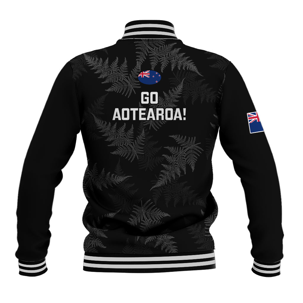 New Zealand Silver Fern Rugby Baseball Jacket 2023 Go Aotearoa Champions World Cup - Vibe Hoodie Shop