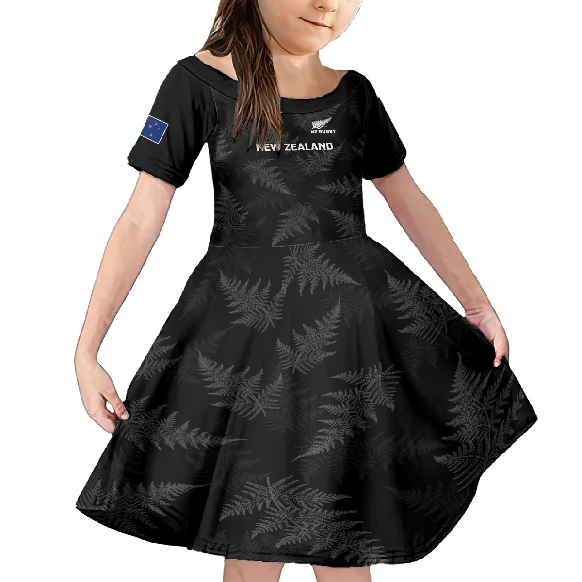 new-zealand-silver-fern-rugby-family-matching-mermaid-dress-and-hawaiian-shirt-2023-go-aotearoa-champions-world-cup