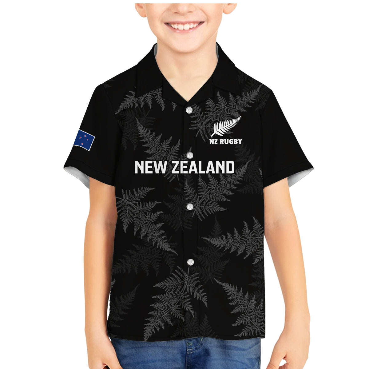 new-zealand-silver-fern-rugby-family-matching-mermaid-dress-and-hawaiian-shirt-2023-go-aotearoa-champions-world-cup