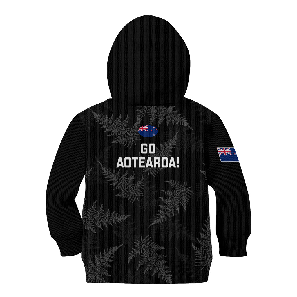 New Zealand Silver Fern Rugby Kid Hoodie 2023 Go Aotearoa Champions World Cup - Vibe Hoodie Shop